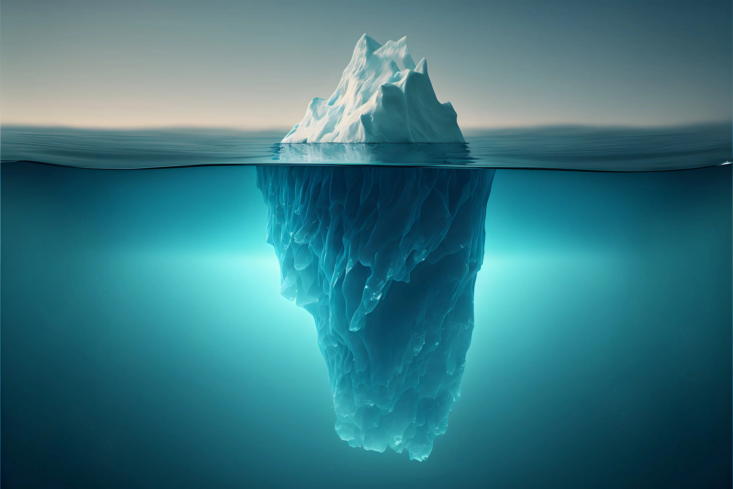 there is more than meets the eye like in an iceberg