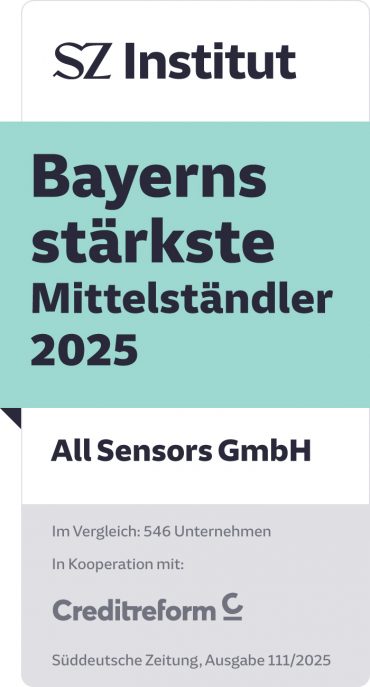 Official seal of the SZ Institute: Bavaria’s Strongest SMEs 2025